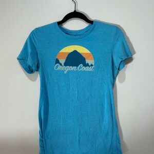 LG Blue and Orange Oregon Coast Tee